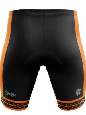 Professional Men’s Road Bike Riding Cycling Shorts Black & Orange Color