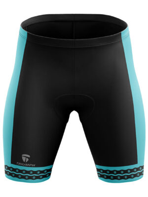 Men’s Road Cycling Riding Gel Padded Shorts Black & Blue Color