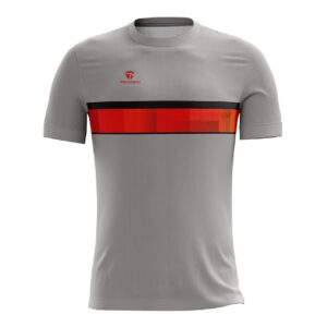 Road Cycling T-shirts Bicycle Jersey for Cyclist Grey & Red Color