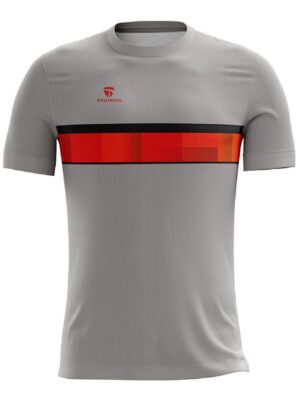 Road Cycling T-shirts Bicycle Jersey for Cyclist Grey & Red Color
