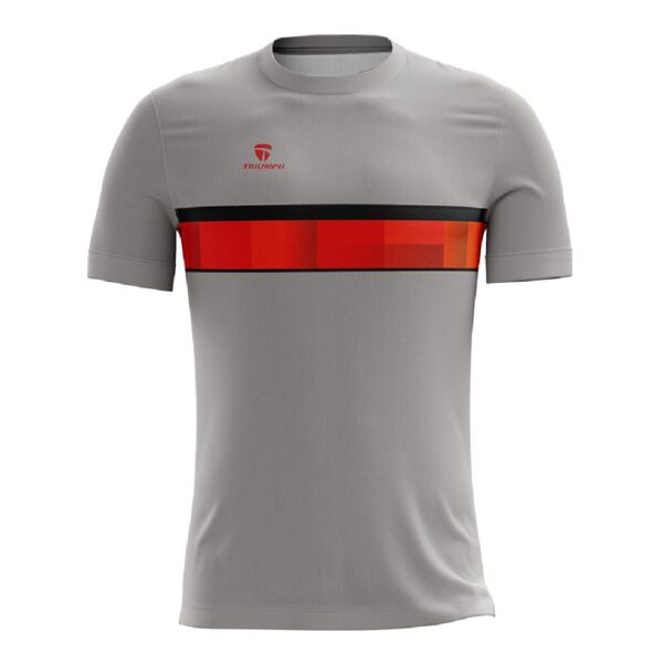 Road Cycling T-shirts Bicycle Jersey for Cyclist Grey & Red Color