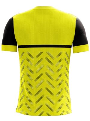Half Sleeve Cycling T-shirt | Custom Sublimation Cycling Jerseys Yellow & Black Color