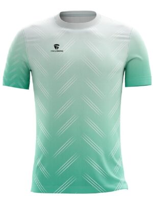 Customised Sportswear | Half Sleeve Cycling T-shirt for Men White & Green Color