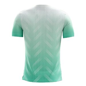 Customised Sportswear | Half Sleeve Cycling T-shirt for Men White & Green Color