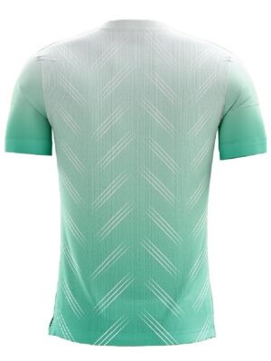 Customised Sportswear | Half Sleeve Cycling T-shirt for Men White & Green Color