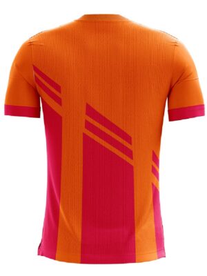 Stylish Bike Riding T shirt for Men | Custom Cycling Clothing Orange & Pink Color