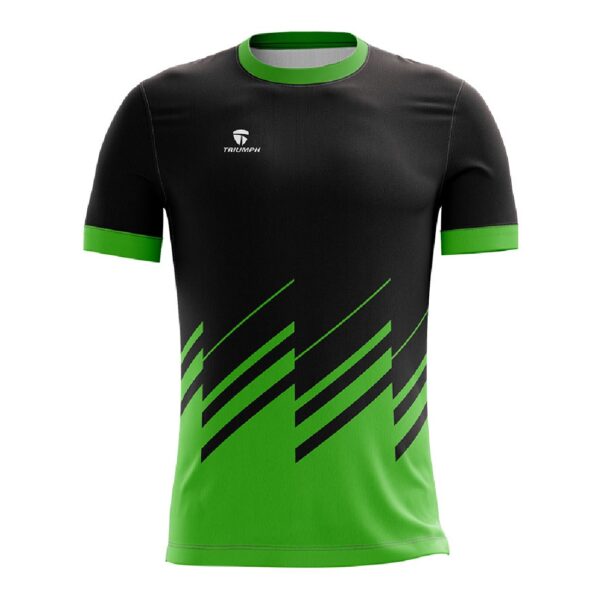 Cycling Jersey for Men Breathable Short Sleeve Tshirts Black & Green Color