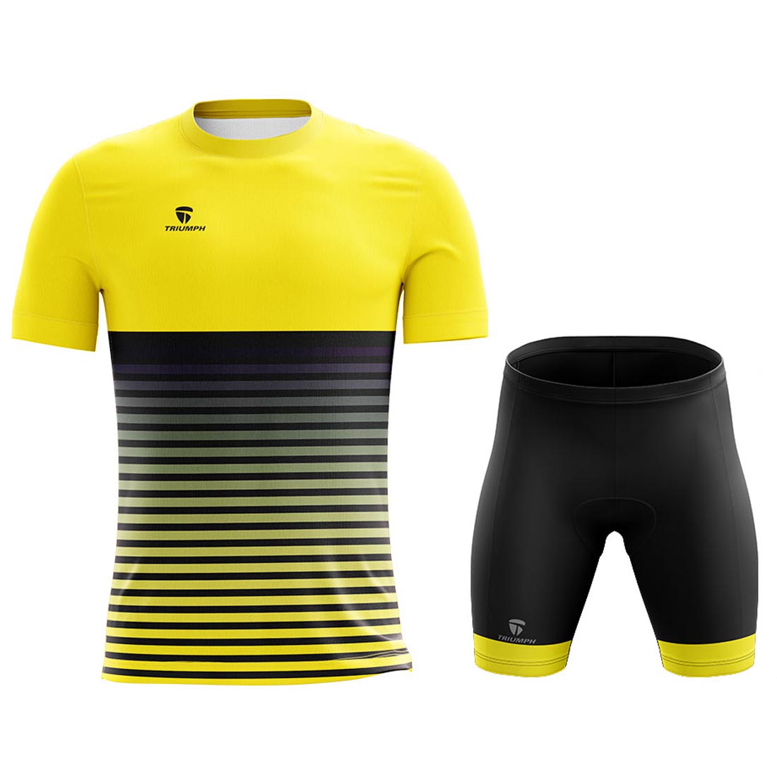 Dri Fit Round Neck Tshirt and Cycling Shorts for Men