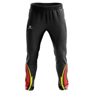 Custom Men’s Cricket Track Pants Black | Cricket Sports Clothes