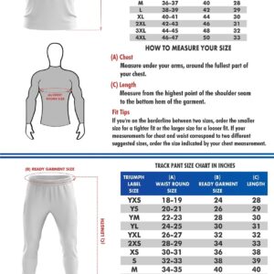 Cricket Uniform Size Chart for Men
