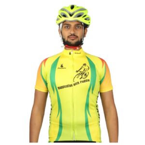 Men’s Cycling Jerseys Tops Biking Shirts Short Sleeve Bike Clothing Full Zipper Bicycle Jacket with Pockets