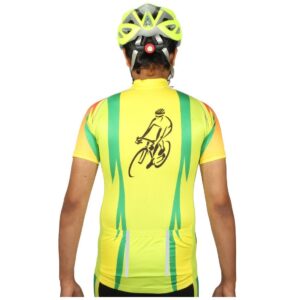 Men’s Cycling Jerseys Tops Biking Shirts Short Sleeve Bike Clothing Full Zipper Bicycle Jacket with Pockets