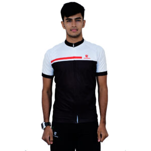 Custom Cycling Jersey | Personalized Cycling Jerseys with Name Black & White Color