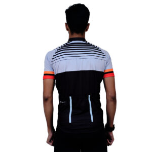 Custom Cycling Jersey for Men Black, Red & White Color
