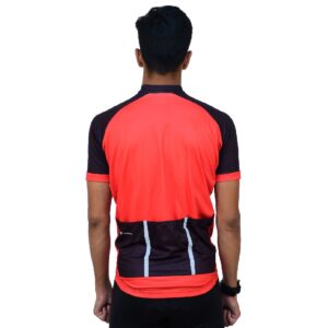 Men’s Cycling Jersey Red | Customised Cycling Wear Black, Red & White Color