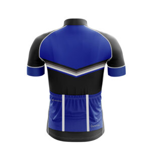 Personalized Cycling Jersey for Men’s with Name Number Logo Black & Blue Color