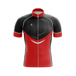 Men Cycling Jerseys | Customised Cycle Apparel for Boys Red & Black Color