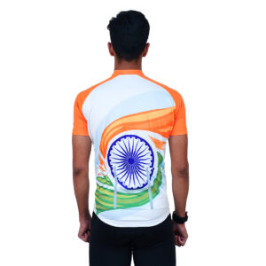 India Republic | Independence Day Cycling Jersey for Men Indian Flag Color