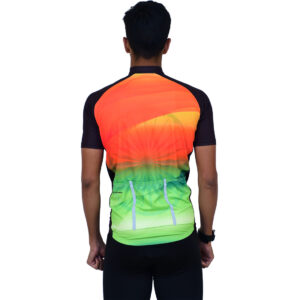 Men’s India Cycling Jersey India Flag Bicycling Jersey Indian Flag Color