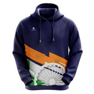 Independence / Republic Day Men’s Hoodies Tricolor Navy Blue Color