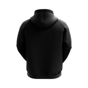 Pullovers Black Hoodies for Men with Custom Name Number Black Color