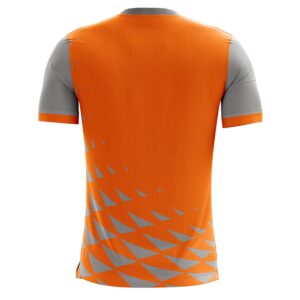 Men's Walking / Running T-shirt Orange & Grey Color