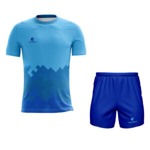 Running Sublimated Jersey & Dri-Fit Short For Men Blue Color