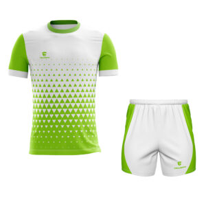 Running / Jogging / Walking / GYM Tees Jersey & Short For Men White & Green Color