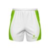 Men’s Designer Running Shorts White & Green Color