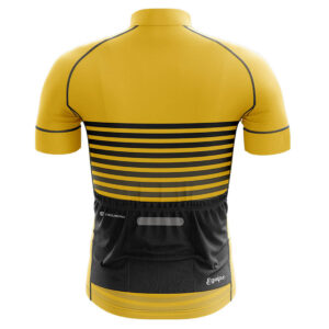 Mountain Bike Road Bicycle Jersey for Men Reflective Strip in Back Bicycle Wear Yellow Color