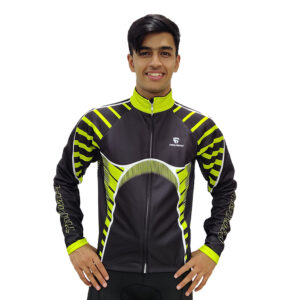 Men’s Cycling Winter Jacket Thermal Jacket Cycling Jacket with 3 Back Pocket Cycling Thermal Jacket, Racing Jacket for Winter Bicycling Outerwear