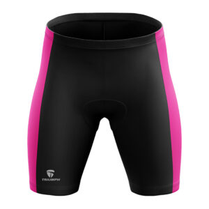 Men’s Padded Cycling Shorts | Road Bicycle Tights Riding Biking Half Pant Black & Pink Color