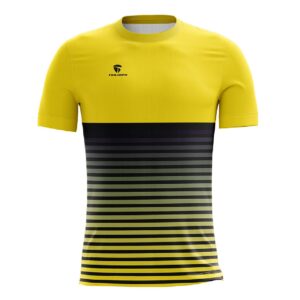 Road Bike Riding Tshirt for Men | Custom Cycling Jersey Yellow & Black Color