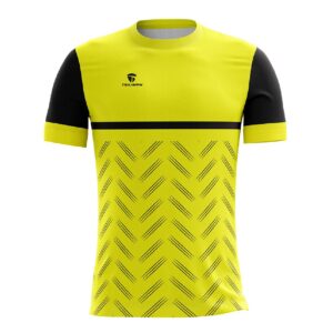 Half Sleeve Cycling T-shirt | Custom Sublimation Cycling Jerseys Yellow & Black Color