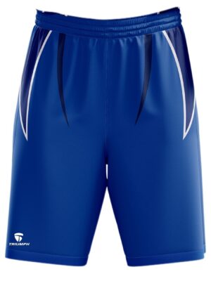 Men's Regular Fit Polyester Shorts – Quick Dry for Basketball Workout Sports Blue Color