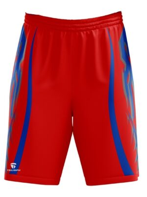 Boys Sports Shorts | Athletic Gym Shorts Workout Basketball Shorts for Men Red Color