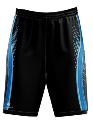 Athletic Running Shorts| Basketball Gym Workout Shorts for Men Black & Blue Color