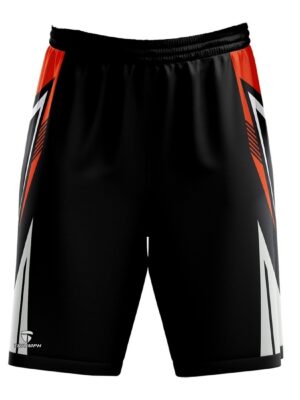 Basketball Shorts for Boys | Workout Sports Track Shorts with Pockets Black & Red Color