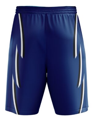 Above Knee Sports Shorts for Workout Practice | Custom Sportswear Blue Color