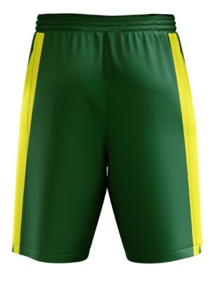 Basketball Warm-Ups and Training Shorts for Mens / Boys Green & Yellow Color