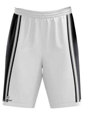 Basketball Shorts for Men | White Black Sports Shorts for Kids White Color