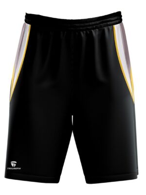 Basketball Sports Shorts for Men with 2 Pockets Black & White Color