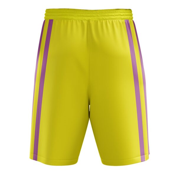 Basketball Shorts | Athletic Gym Shorts Relaxed Fit Running Jogger Shorts with Pockets Yellow & Pink Color