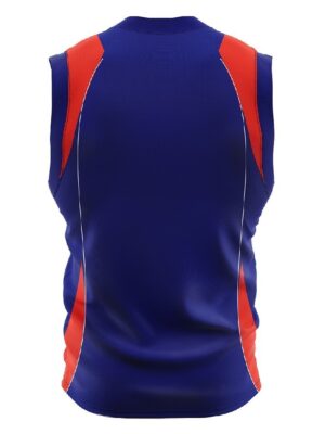 Sublimated Basketball Jersey for Boys Blue & Red Color