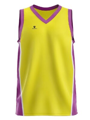 Custom Basketball Team Jersey | Mens Sports Clothing Yellow & Purple Color