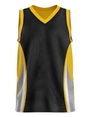 Triumph Basketball Jerseys Online India | Boys Sports Tshirts Black & Yellow Color