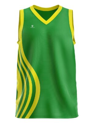 Design Your Own Basketball Jerseys Online | Custom Sportswear Green & Yellow Color