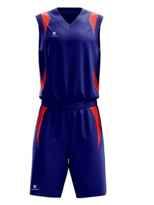 Men’s Basketball Uniform | Custom Basketball Sports Jersey Shorts for Boy Blue & Red Color