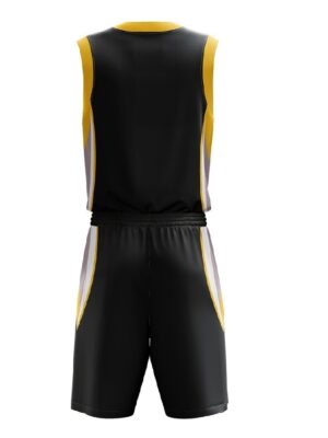 Basketball Jerseys For Man | Custom Sportswear Uniform Black & Yellow Color