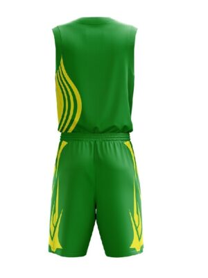 Design Your Own Basketball Jerseys Online | Custom Sportswear Uniform Green & Yellow Color